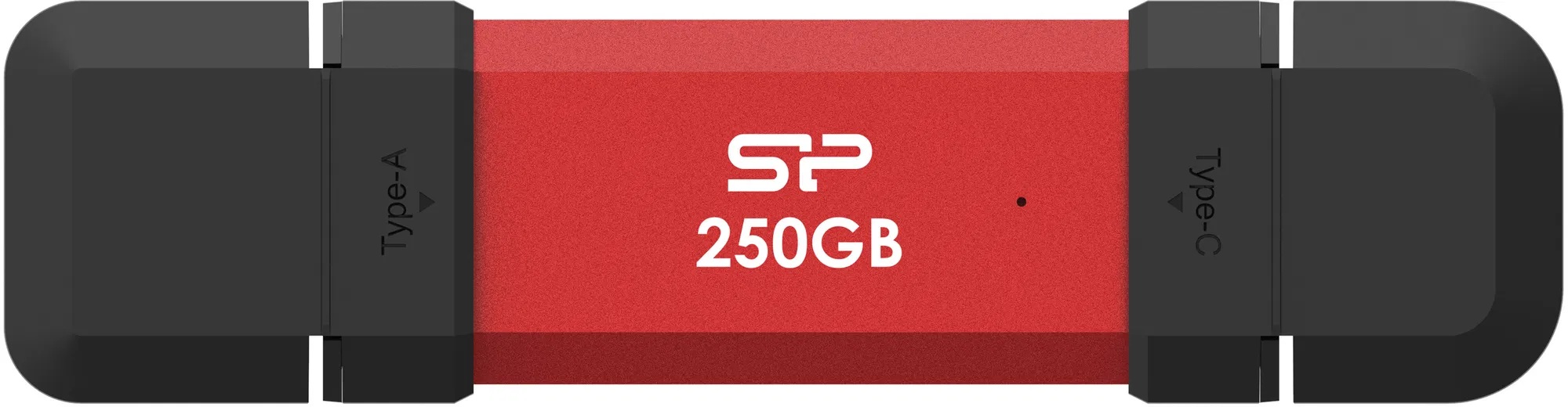 Silicon Power DS72 | 250 GB | USB Type-A/USB Type-C 3.2 Gen 2 | Red