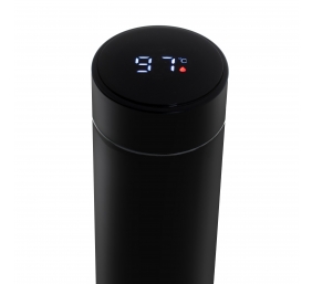 Adler | Thermal Flask | CR 4507bk | Capacity 0.473 L | Material Stainless steel/Silicone | Black