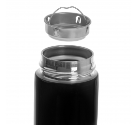 Adler | Thermal Flask | CR 4507bk | Capacity 0.473 L | Material Stainless steel/Silicone | Black
