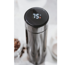 Adler | Thermal Flask | CR 4507bk | Capacity 0.473 L | Material Stainless steel/Silicone | Black