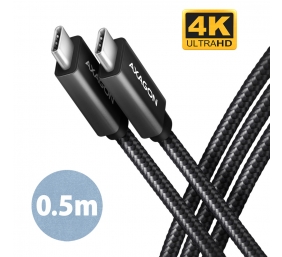 AXAGON SPEED + USB-C, USB 20Gbps Cable, 0.5 m | BUCM32-CM05AB | USB Type-C to USB Type-C