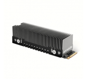 AXAGON Aluminum passive cooler for single and double-sided M.2 SSDs size 2280, height 24 mm | CLR-M2XT