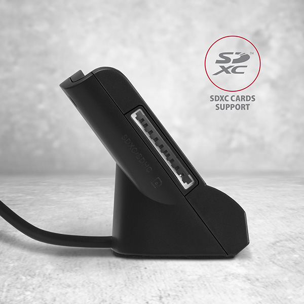AXAGON Universal desktop USB contact Smart/ID and SD/microSD/SIM card reader | CRE-SM2