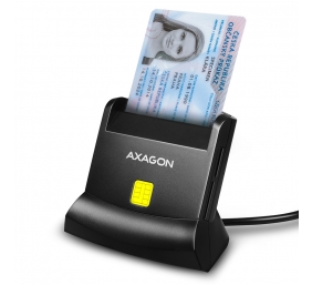 AXAGON Universal desktop USB contact Smart/ID and SD/microSD/SIM card reader | CRE-SM2