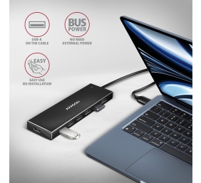 AXAGON SuperSpeed USB-A FLAT Hub | HUE-F7A
