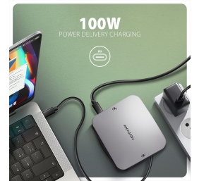 AXAGON USB-C 10Gbps UFO 9in1 Hub | HMC-UFO
