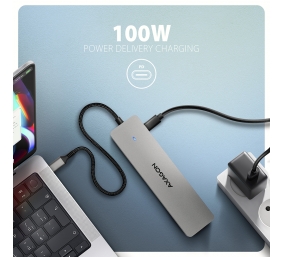 AXAGON USB-C 5Gbps DUAL 4K DISPLAY 7in1 Hub | HMC-7HX2