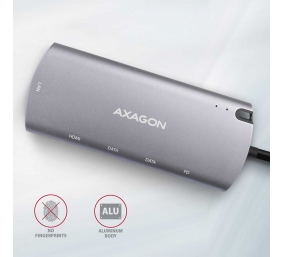 AXAGON SuperSpeed USB-C Combo 6in1 Hub | HMC-6M2