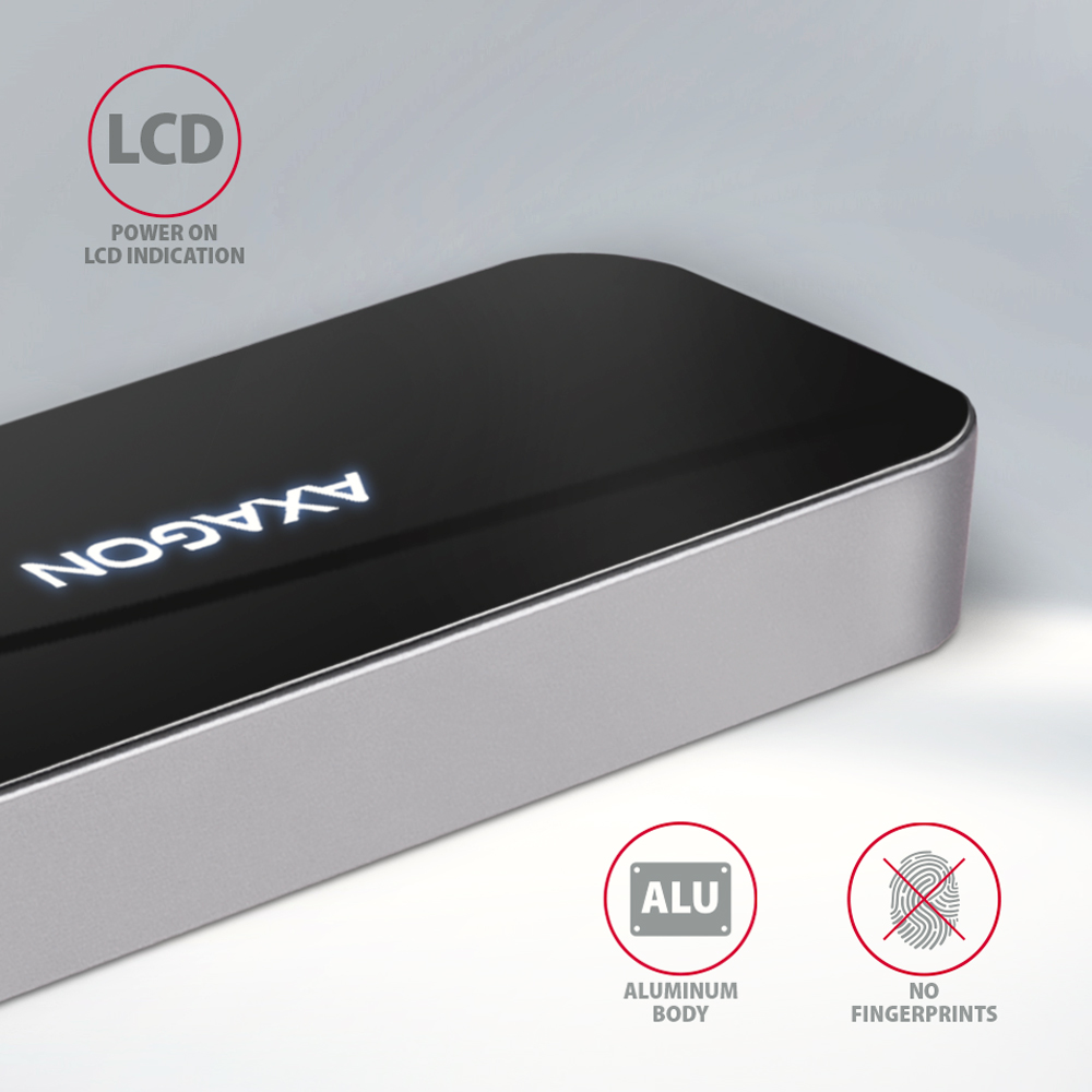AXAGON SuperSpeed USB-C Combo 6in1 Hub | HMC-6H4A