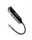 AXAGON SuperSpeed USB-C Combo 6in1 Hub | HMC-6H4A