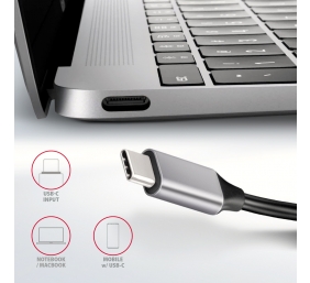 AXAGON SuperSpeed USB-C Combo 6in1 Hub | HMC-6H4A