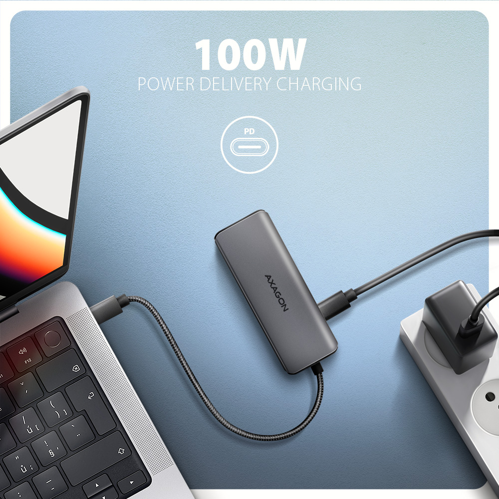 AXAGON USB-C 5Gbps 5in1 8K Hub | HMC-5H8K