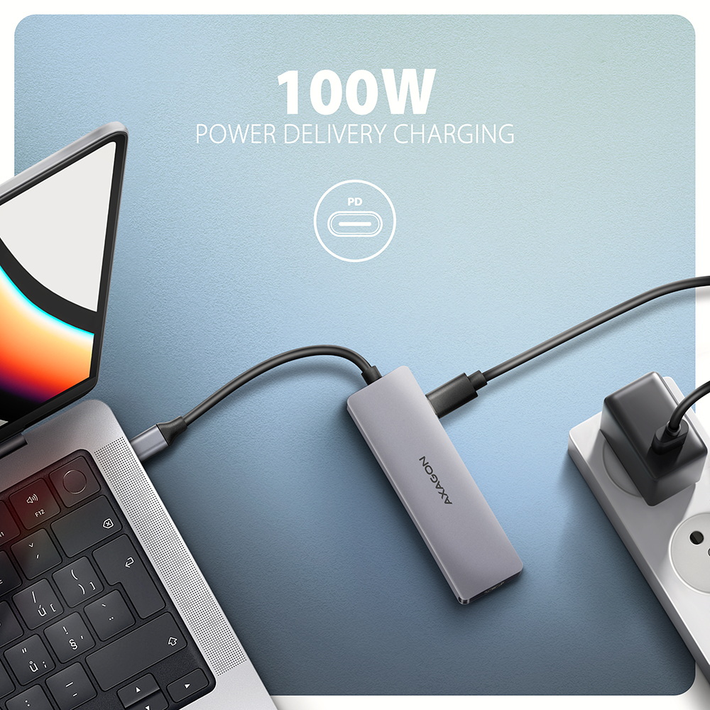 AXAGON USB-C 5Gbps 5in1 Hub | HMC-5H60