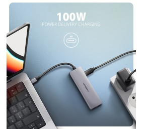 AXAGON USB-C 5Gbps 5in1 Hub | HMC-5H60