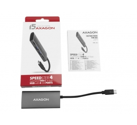 AXAGON SuperSpeed USB-C 10 Gbps SPEEDSTER 4 Hub | HMC-4G2