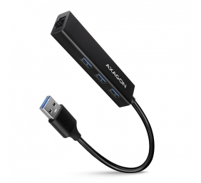 AXAGON SuperSpeed USB-A Hub and Gigabit LAN | HMA-GL3A