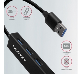 AXAGON SuperSpeed USB-A Hub and Gigabit LAN | HMA-GL3A