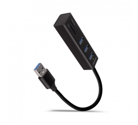 AXAGON SuperSpeed USB-A Hub and Card Reader | HMA-CR3A