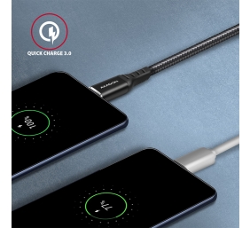 AXAGON Data and charging cable, 2 m | BUCM-AM20AB | USB Type-C to USB Type-A