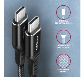 AXAGON Data and charging cable, 1m | BUCM-CM10AB | USB Type C to USB Type C