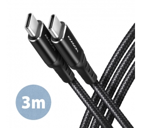 AXAGON Data and charging cable, 3 m | BUCM-CM30AB | USB Type C to USB Type C