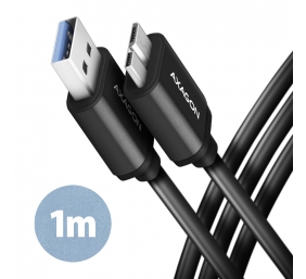 AXAGON Data and charging cable, 1 m | BUMM3-AM10AB | USB Type A to USB Type Micro-B