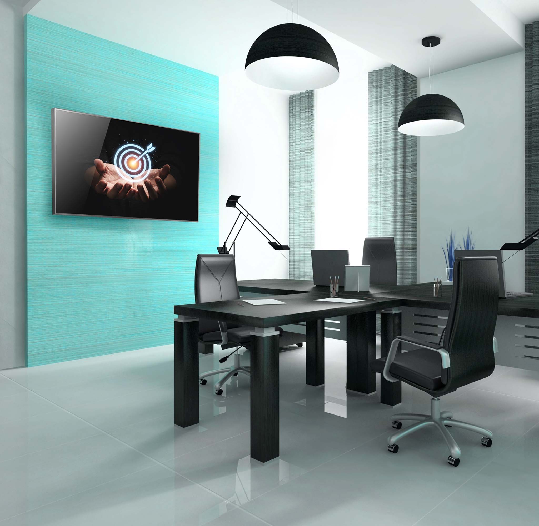 EDBAK Wall mount | Lateral adjustment of the screen once mounted on the wall plate | 50-86 " | Maximum weight (capacity) 80 kg | Black