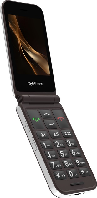 myPhone Harmony LTE Praline Collection | Brown | 2.8+1.44 " | IPS | 48 MB | 128 MB | Single SIM | MicroSD | 3G | Bluetooth | 5.1 | Main camera resolution 2 MP | 1300 mAh