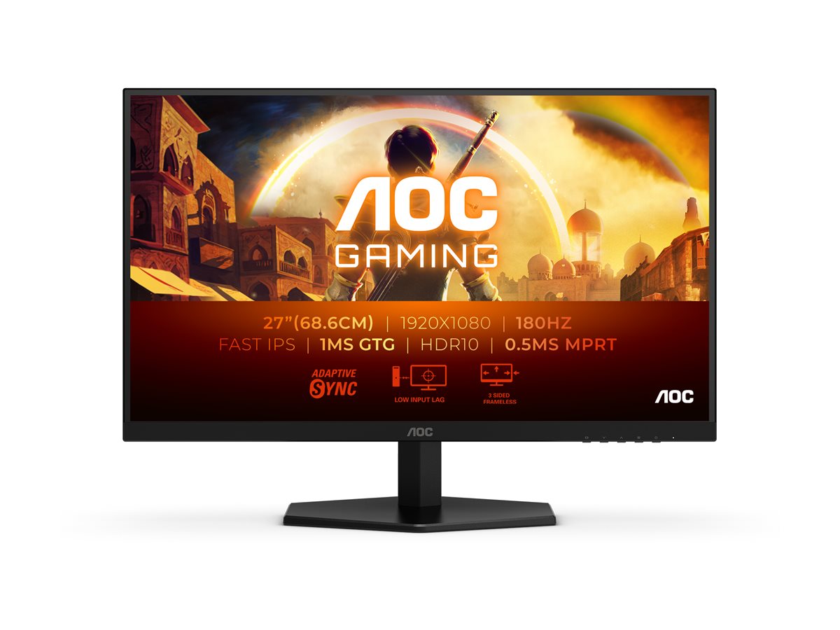 AOC | 27G42E | 27 " | IPS | FHD | 16:9 | 180 Hz | 1 ms | 1920 x 1080 pixels | 300 cd/m² | HDMI ports quantity 1 | Black