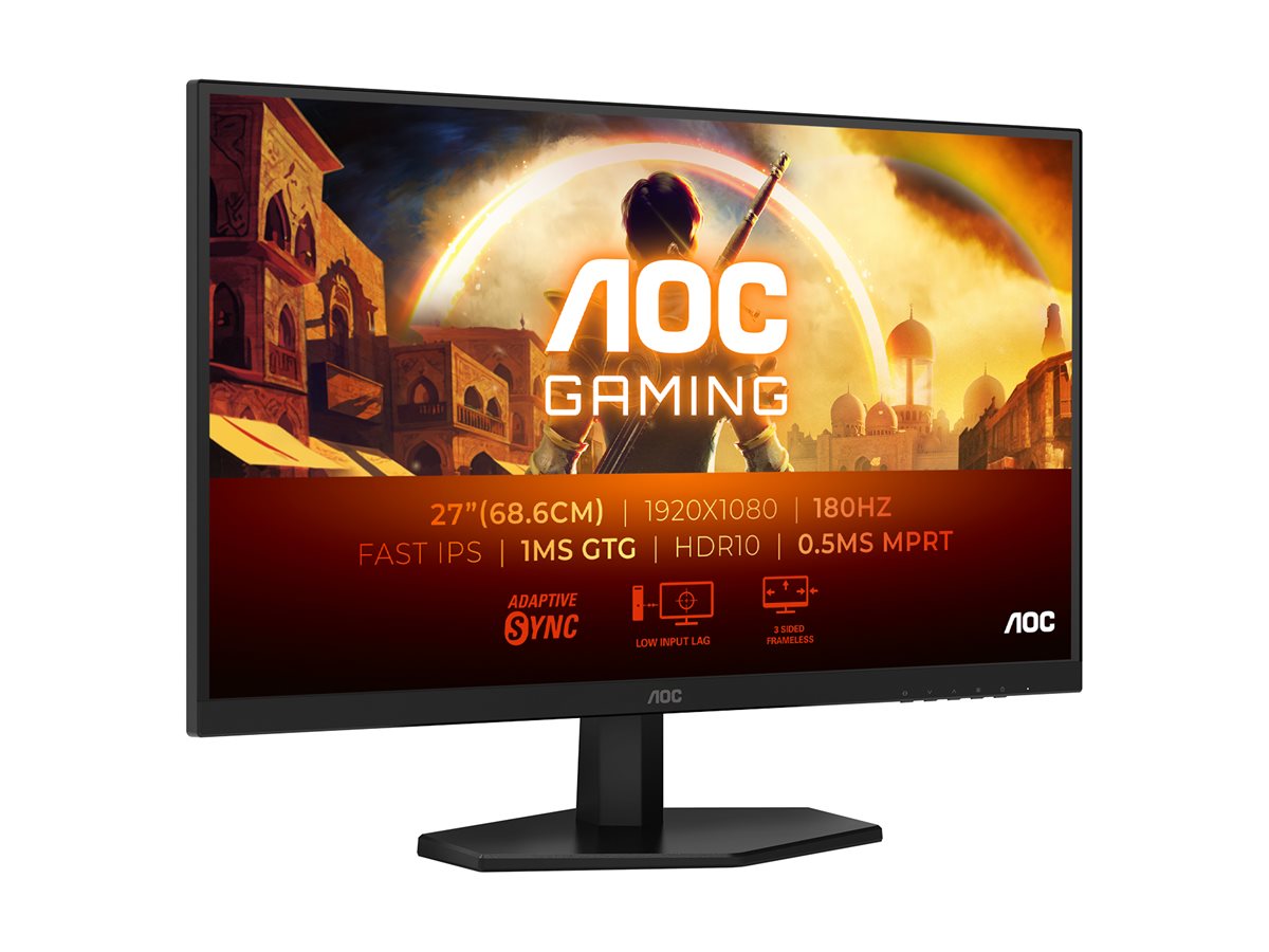 AOC | 27G42E | 27 " | IPS | FHD | 16:9 | 180 Hz | 1 ms | 1920 x 1080 pixels | 300 cd/m² | HDMI ports quantity 1 | Black