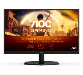 AOC | 27G42E | 27 " | IPS | FHD | 16:9 | 180 Hz | 1 ms | 1920 x 1080 pixels | 300 cd/m² | HDMI ports quantity 1 | Black