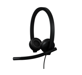 Logitech H570e Stereo MS Teams Laidinės ausinės USB-C, Juoda