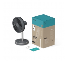 Duux Fan | Rize Flex | Stand Fan | Grey | Diameter 21 cm | Number of speeds 4 | Oscillation | 10 W