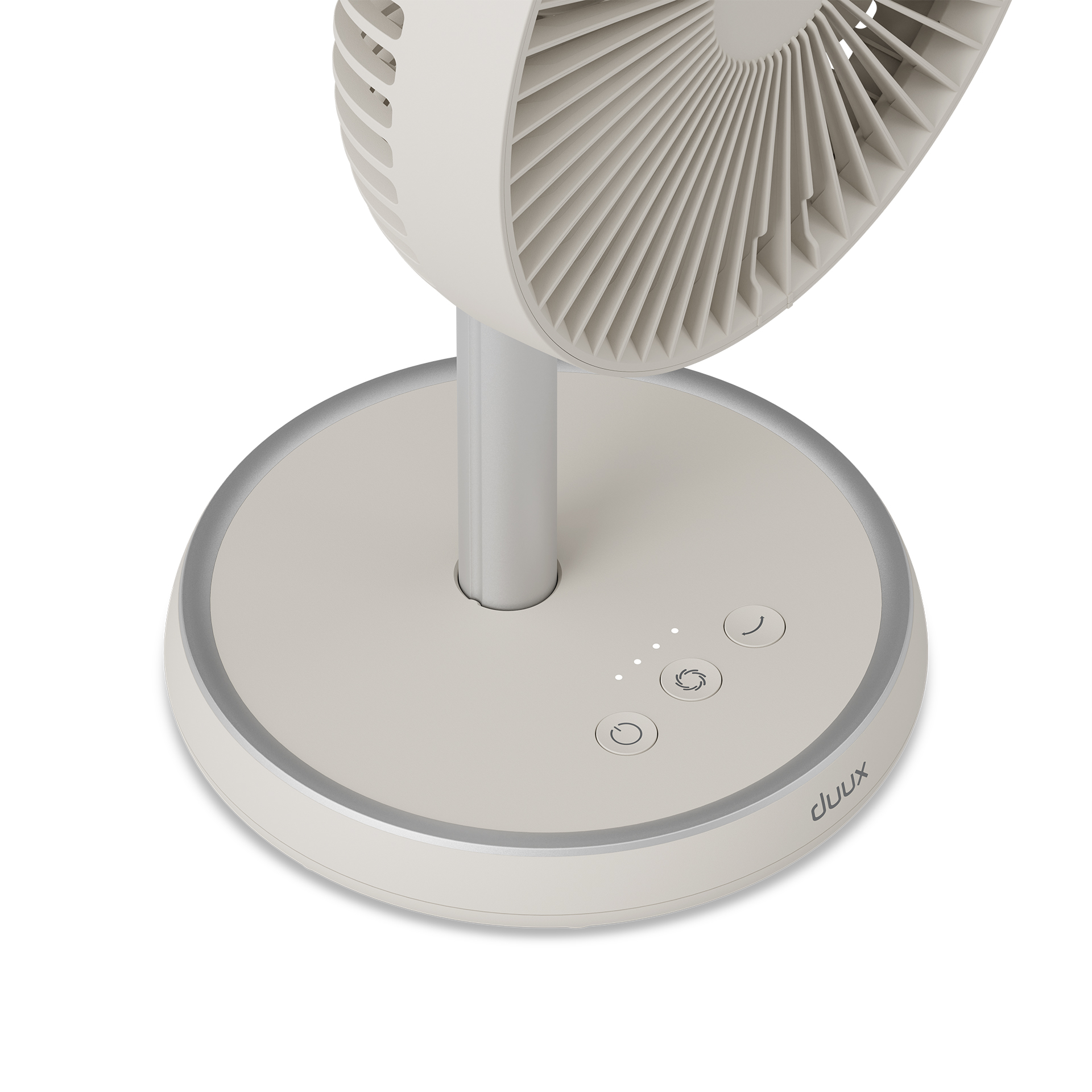 Duux Fan | Rize Flex | Stand Fan | Greige | Diameter 21 cm | Number of speeds 4 | Oscillation | 10 W