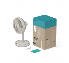 Duux Fan | Rize Flex | Stand Fan | Greige | Diameter 21 cm | Number of speeds 4 | Oscillation | 10 W