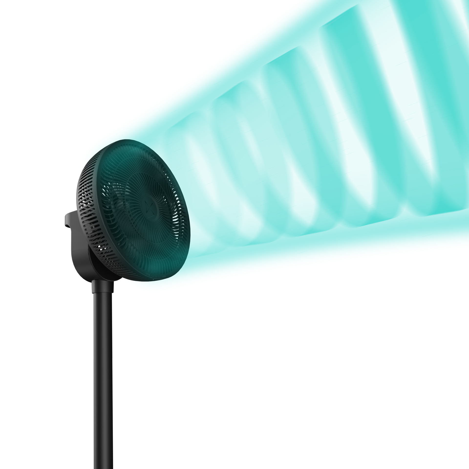 Duux Fan | Whisper Flex 2 | Stand Fan | Black | Diameter 34 cm | Number of speeds 30 | Oscillation | 2-21.5 W | Remote control