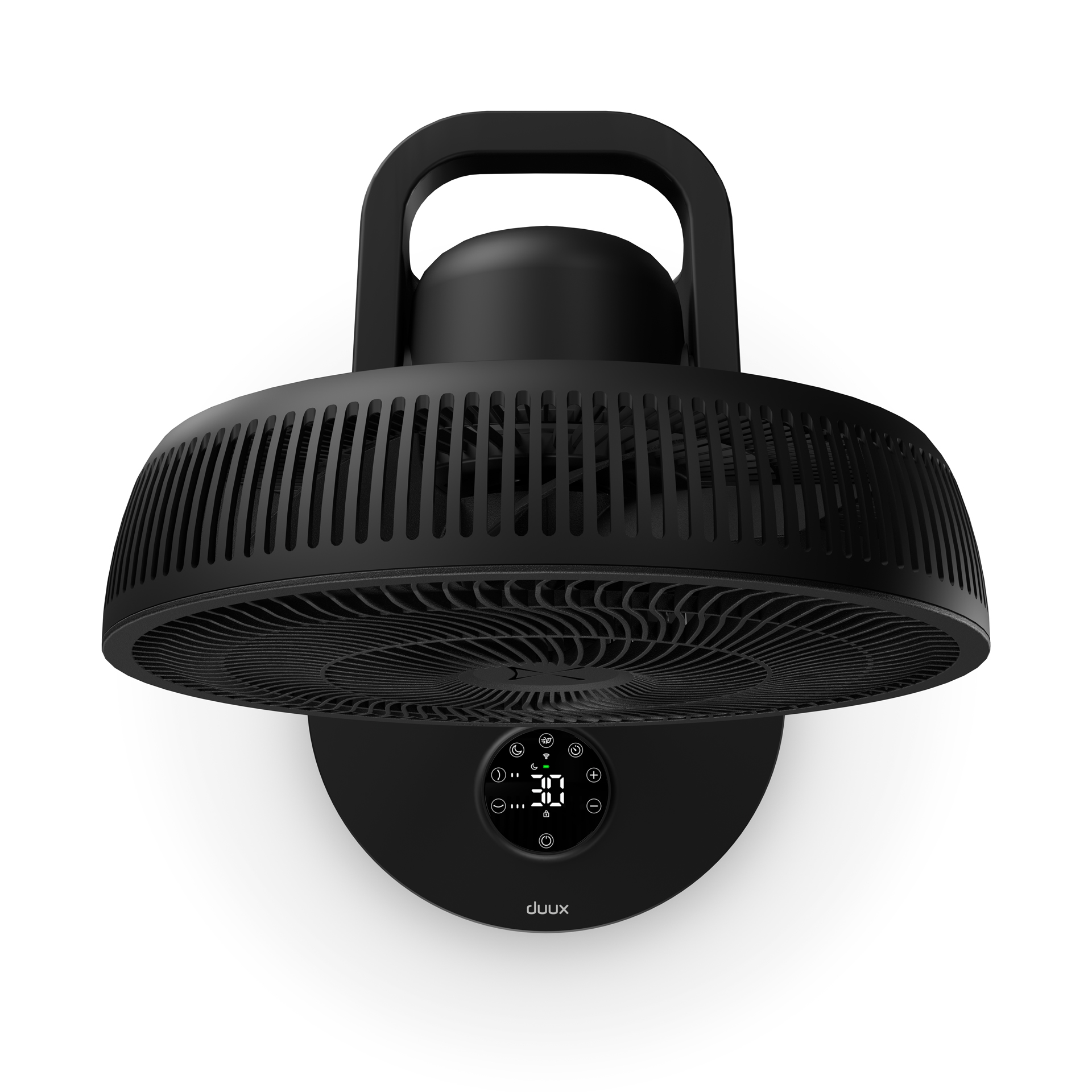 Duux Fan | Whisper Flex 2 | Stand Fan | Black | Diameter 34 cm | Number of speeds 30 | Oscillation | 2-21.5 W | Remote control