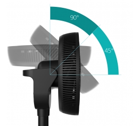 Duux Fan | Whisper Flex 2 | Stand Fan | Black | Diameter 34 cm | Number of speeds 30 | Oscillation | 2-21.5 W | Remote control