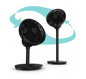 Duux Fan | Whisper Flex 2 | Stand Fan | Black | Diameter 34 cm | Number of speeds 30 | Oscillation | 2-21.5 W | Remote control