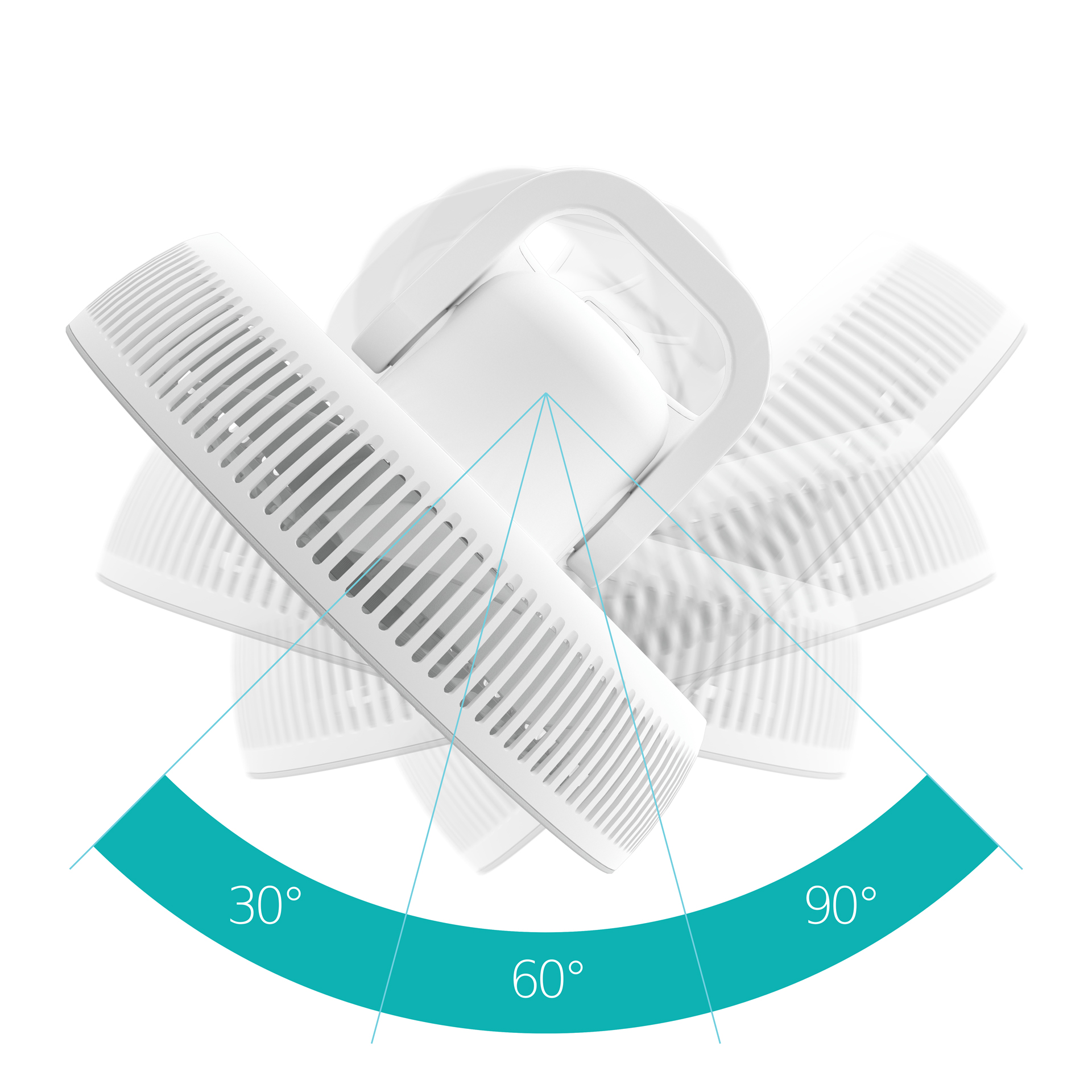 Duux Fan | Whisper Flex 2 | Stand Fan | White | Diameter 34 cm | Number of speeds 30 | Oscillation | 2-21.5 W | Remote control