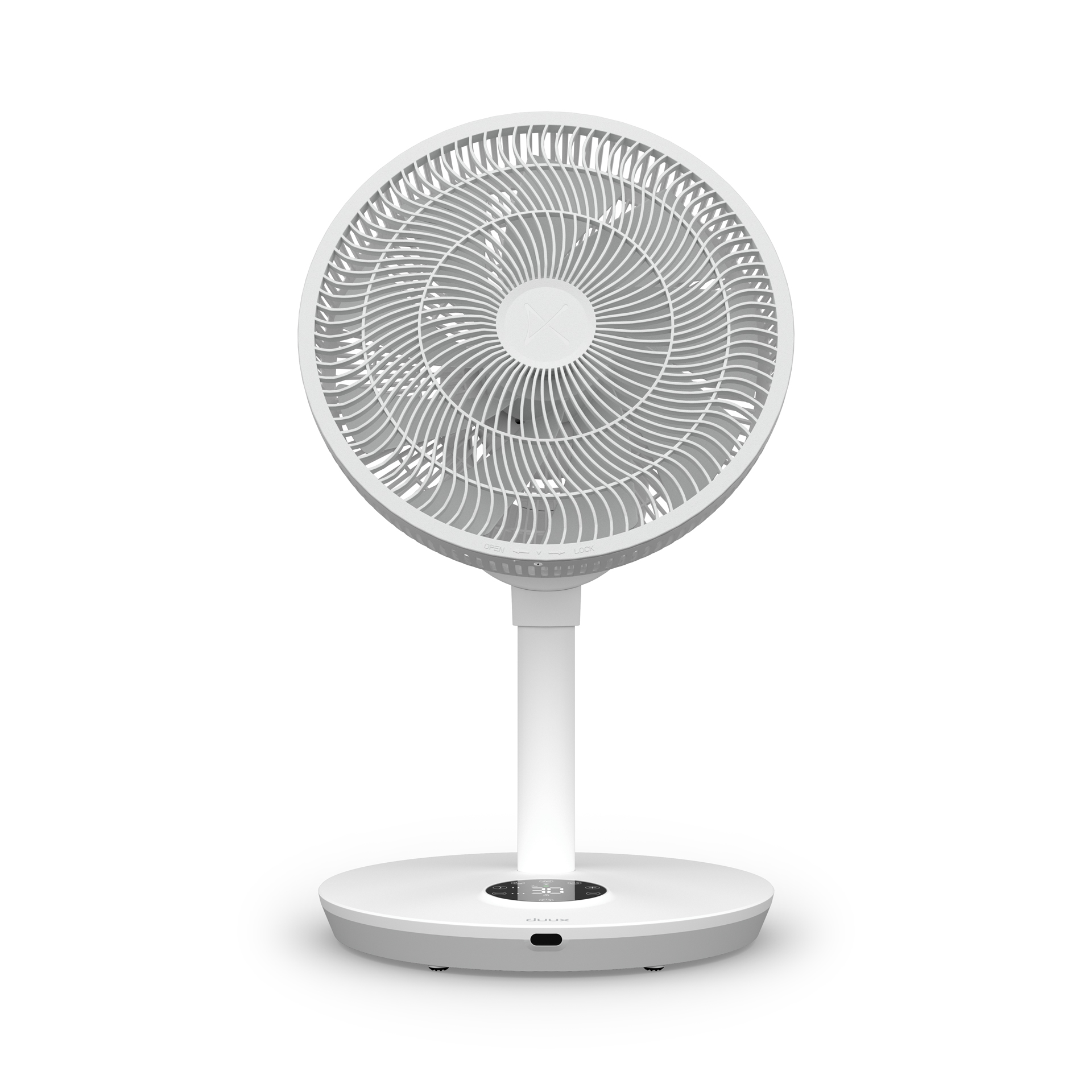 Duux Fan | Whisper Flex 2 | Stand Fan | White | Diameter 34 cm | Number of speeds 30 | Oscillation | 2-21.5 W | Remote control