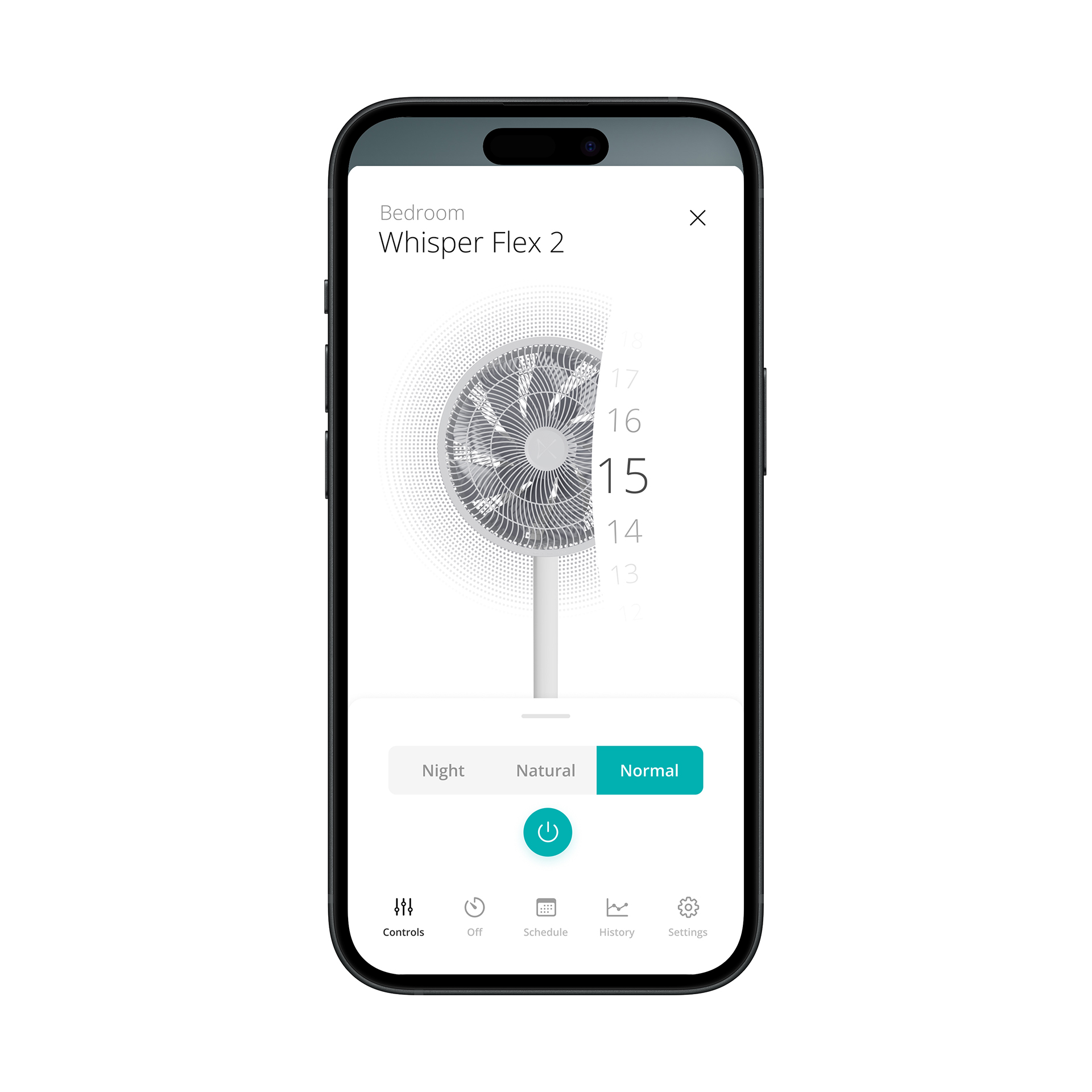 Duux Fan | Whisper Flex 2 | Stand Fan | White | Diameter 34 cm | Number of speeds 30 | Oscillation | 2-21.5 W | Remote control