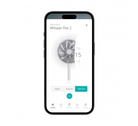 Duux Fan | Whisper Flex 2 | Stand Fan | White | Diameter 34 cm | Number of speeds 30 | Oscillation | 2-21.5 W | Remote control