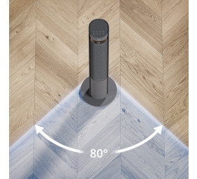 Duux Fan | Elevate | Tower Fan | Gray | Diameter 29 cm | Number of speeds 12 | Oscillation | 4-40 W
