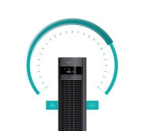 Duux Fan | Elevate | Tower Fan | Gray | Diameter 29 cm | Number of speeds 12 | Oscillation | 4-40 W