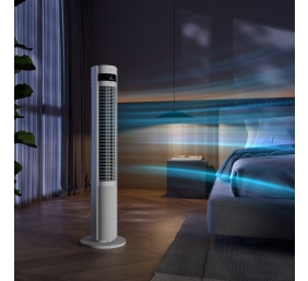 Duux Fan | Elevate | Tower Fan | White | Diameter 29 cm | Number of speeds 12 | Oscillation | 4-40 W