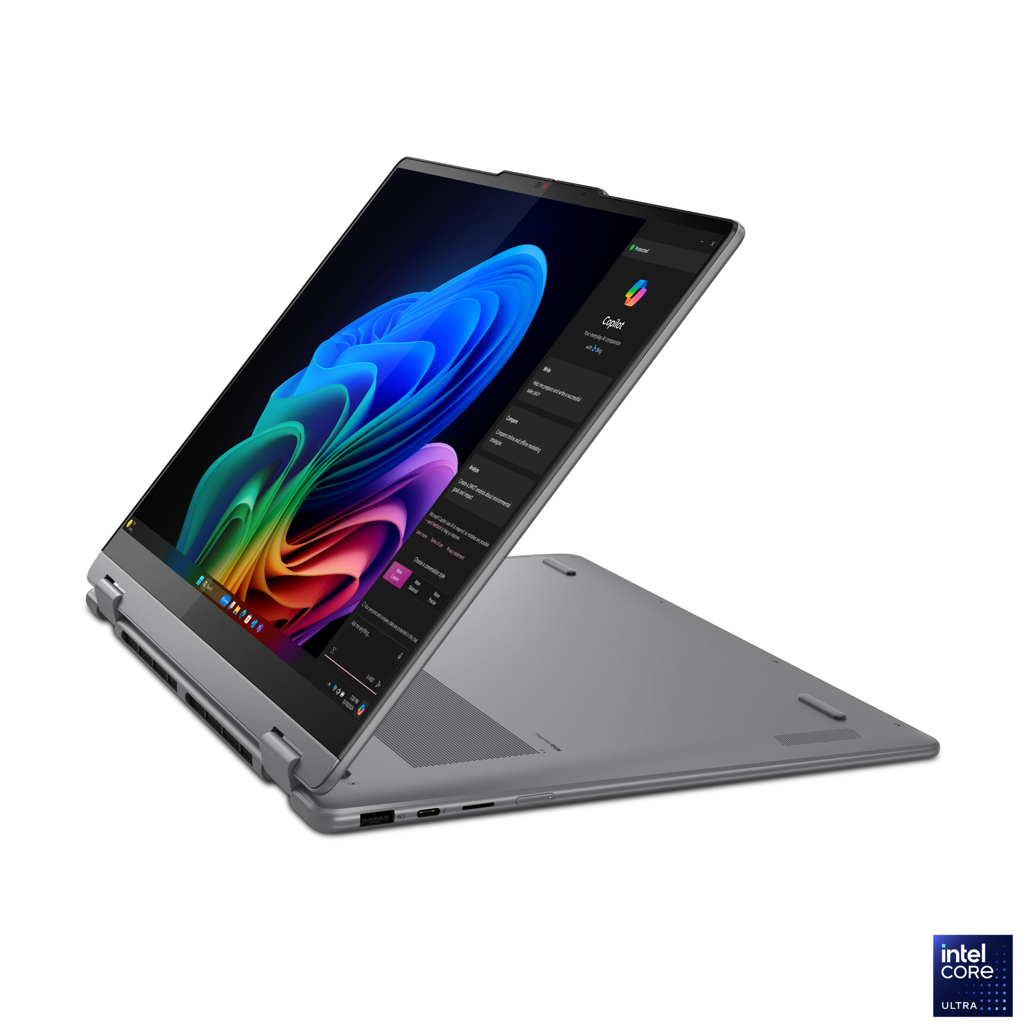 Lenovo Yoga 7 2-in-1 16ILL10 | Luna Grey | 16 " | OLED | Touchscreen | WQXGA+ | 2880 x 1800 pixels | Glossy | Intel Core Ultra 7 | 256V | 16 GB | Soldered LPDDR5x | Solid-state drive capacity 1000 GB | Intel Arc Graphics | Windows 11 Home | 802.11be | Blu