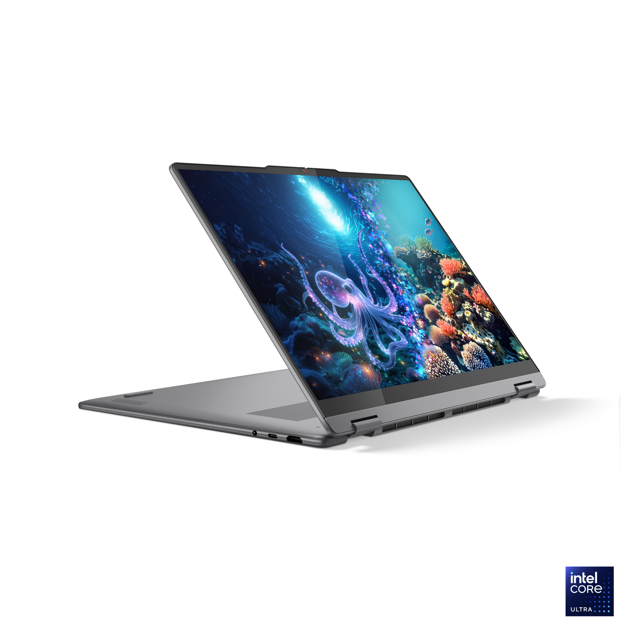 Lenovo Yoga 7 2-in-1 16ILL10 | Luna Grey | 16 " | OLED | Touchscreen | WQXGA+ | 2880 x 1800 pixels | Glossy | Intel Core Ultra 7 | 256V | 16 GB | Soldered LPDDR5x | Solid-state drive capacity 1000 GB | Intel Arc Graphics | Windows 11 Home | 802.11be | Blu