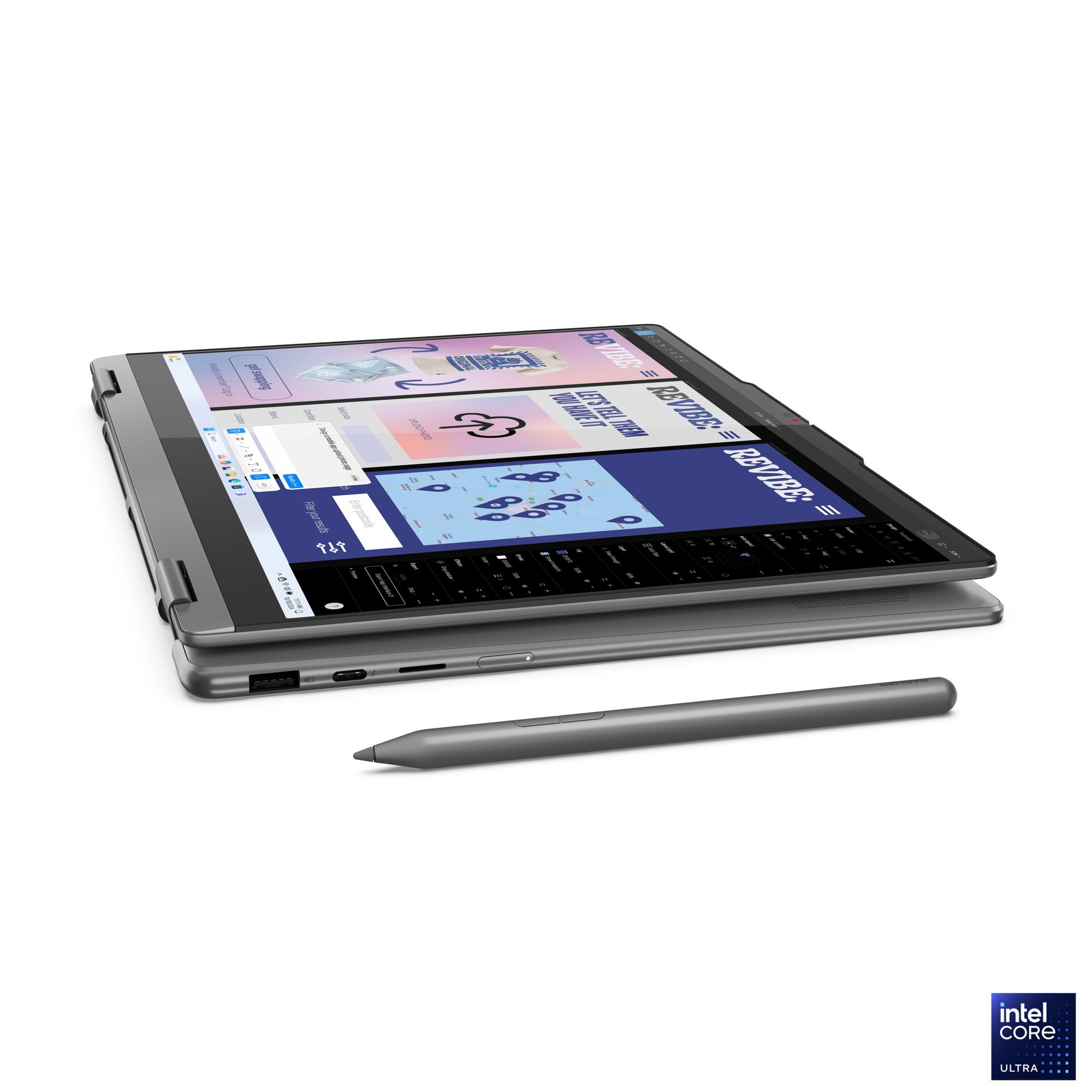 Lenovo Yoga 7 2-in-1 14ILL10 | Luna Grey | 14 " | OLED | Touchscreen | WUXGA | 1920 x 1200 pixels | Glossy | Intel Core Ultra 5 | 226V | 16 GB | Soldered LPDDR5x | Solid-state drive capacity 512 GB | Intel Arc Graphics | Windows 11 Home | 802.11be | Bluet