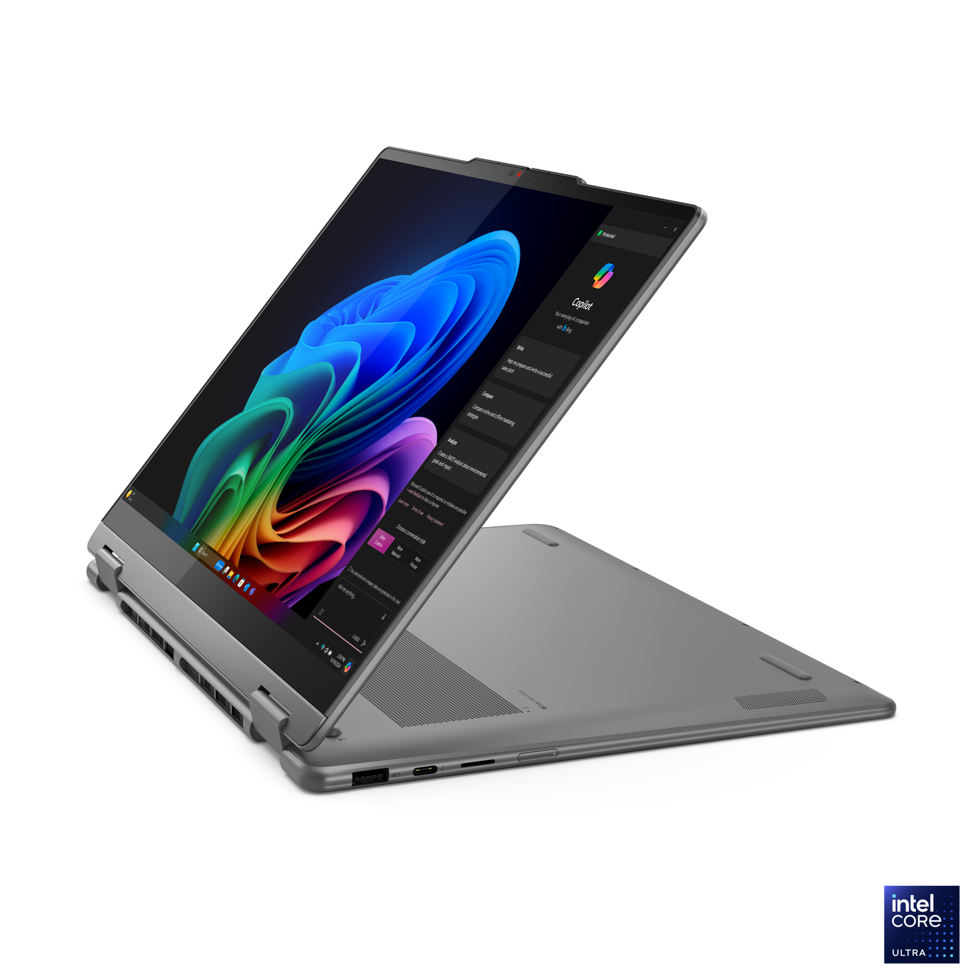 Lenovo Yoga 7 2-in-1 14ILL10 | Luna Grey | 14 " | OLED | Touchscreen | WUXGA | 1920 x 1200 pixels | Glossy | Intel Core Ultra 5 | 226V | 16 GB | Soldered LPDDR5x | Solid-state drive capacity 512 GB | Intel Arc Graphics | Windows 11 Home | 802.11be | Bluet